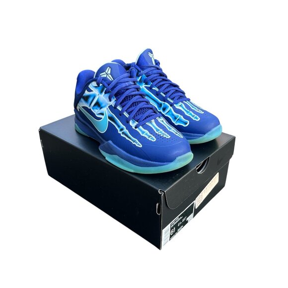 Nike Kobe 5 GS Deep Royal Baltic Blue Youth 6.5Y HM9522-400 - Picture 7 of 7